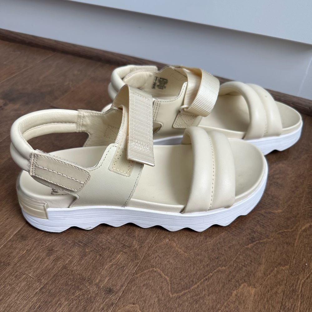 Sorel Velcro Sandals with White Soles